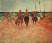 Paul Gauguin, Horseman at the beach